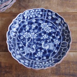 瀬戸焼 Hana 花皿（M） 16cm プレート ぎんはく 白 中皿 : Flohmarkt