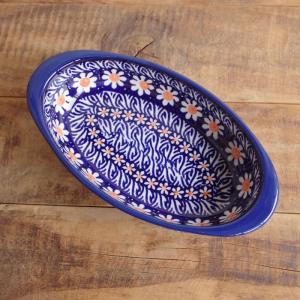 ポーリッシュポタリー ポーランド食器 持ち手付き グラタン皿 オーブン