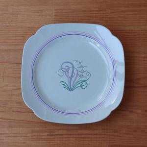 Spode スポード アンティーク お皿 赤 デザートプレート ケーキ皿 15cm