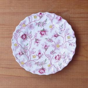 Spode スポード アンティーク お皿 赤 デザートプレート ケーキ皿 15cm