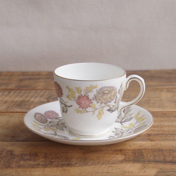 ウェッジウッド リッチフィールド 花柄 コーヒーカップ ソーサー Wedgwood Lichfiel...