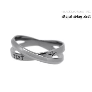 指輪 メンズ ロイヤルスタッグゼスト Royal Stag Zest クロス ブラックダイヤモンド シルバー ファッション アクセサリー リング SR25-003｜flora-de-stt