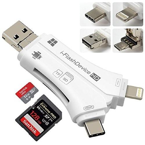 SD カードリーダー usb type c 4in1 iPhone Android USB TYPE...