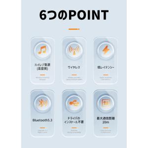 Bluetooth5.3 アダプタ 低遅延 超...の詳細画像2