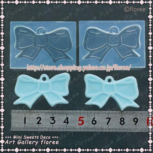 クレイジュエリー型抜き レリーフリボン（小）(シリコーン型）