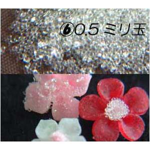 (6)グラスビーズ0.5ミリ玉　20g（袋入り）