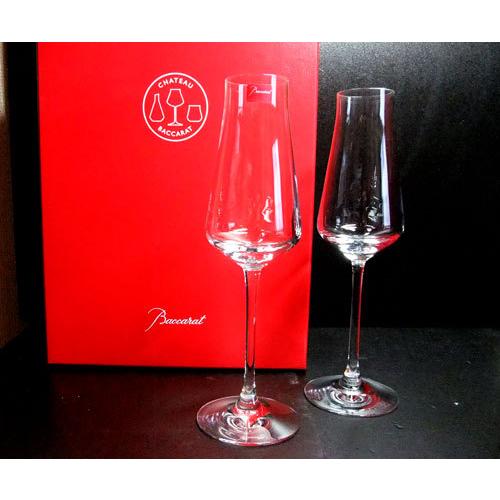 彫刻無料 バカラ グラス 名入れ バカラ シャトーシャンパングラスペア 2611-149　シャンパン...