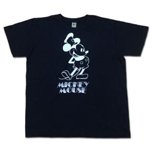 メール便可 Velva Sheen ベルバシーン MICKEY MOUSE DEBUT TEE ミッキーマウス Disney ディズニー Tシャツ BLACK ブラック MadeinUSA アメリカ製 161947｜flossy