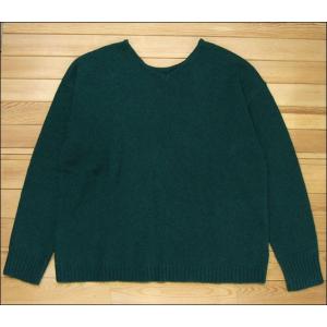 Quand クアンド 2WAYプルオーバーニット グリーン セーター クルーネック Vネック sweater レディース 202927729｜flossy