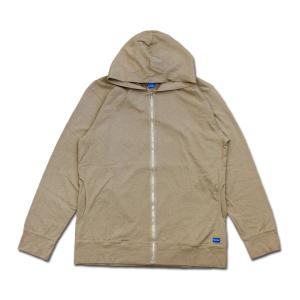 Good On グッドオン ZIP TEE PARKA ジップTパーカー ジップパーカー カットソー COYOTE ベージュ COTTONUSA MadeinJAPAN GOLT1303｜flossy