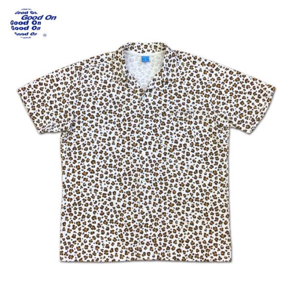 Good On グッドオン LEOPARD SS OPEN TEE SHIRTS オープンシャツ レ...