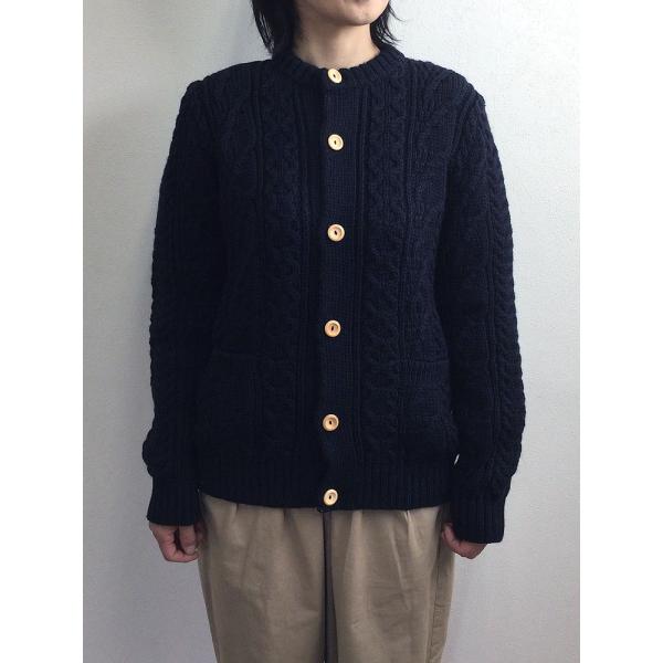 Kerry Woollen Mills ケリーウーレンミルズ Aran Cable Collarle...