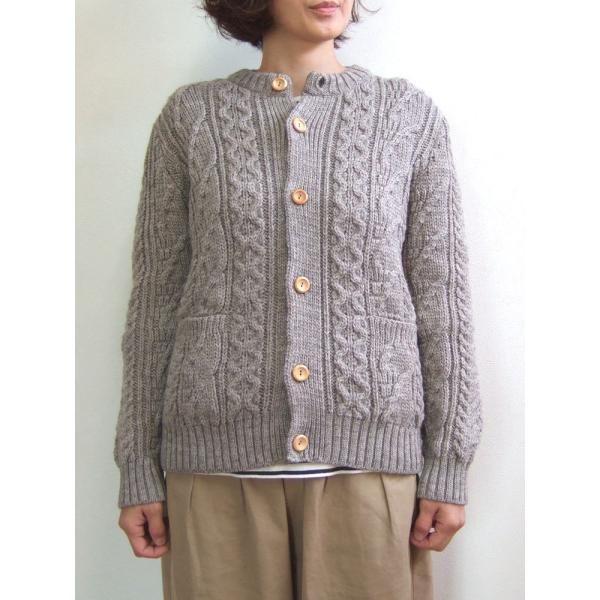 Kerry Woollen Mills ケリーウーレンミルズ Aran Cable Collarle...