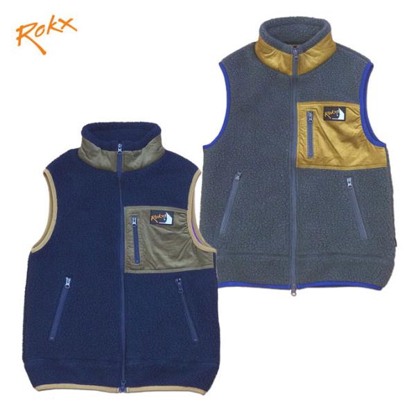 ROKX ロックス BERBER VEST バーバーベスト ボアフリース アウトドア クライミング ...