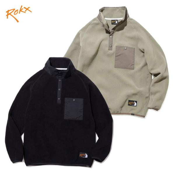 ROKX ロックス CLASSIC 200 FLEECE SNAP TOP フリーススナップトップ ...
