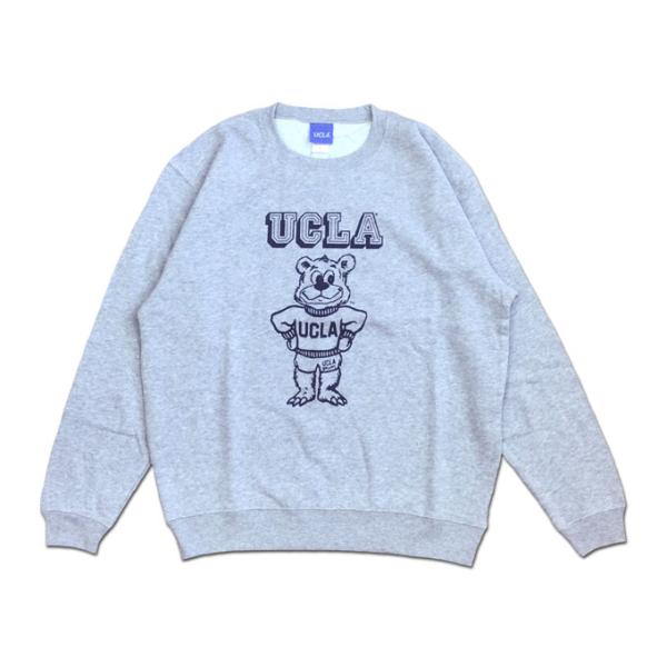 UCLA DOUBLE-SIDED PRINTING CREW SWEAT グレー スウェット トレ...