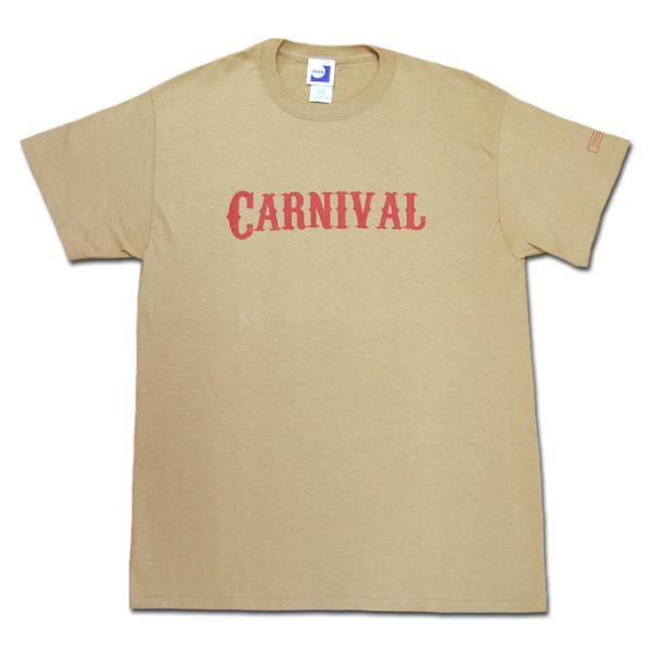 メール便可 utopia CARNIVAL TEE タン ベージュ Tシャツ カットソー クルー 半...