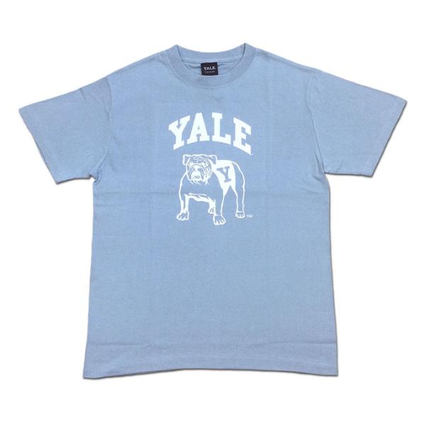 メール便 YALE University bulldog TEE ブルー イェール ブルドッグ カレ...