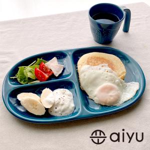 【波佐見焼】aiyu（アイユー）bird  プレート　藍　平皿 セパレート皿 取り皿 陶器 和食器｜flow-lifes-shop