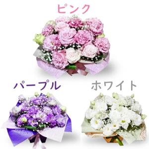 トルコキキョウ アレンジメント かすみ草 カス...の詳細画像2