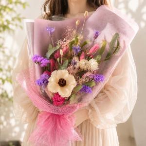 ドライフラワースワッグ70 ピンク系 ドライフ...の詳細画像1