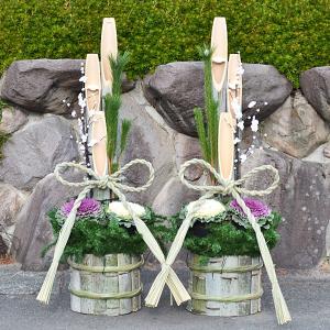 門松(企業・店舗様用) 本格 1.7m 竹タイプ 一対 大型 販売 玄関 置物