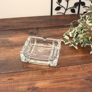 ガラススクエア灰皿(カトラリー 灰皿 日用品 ガラス 生活雑貨 雑貨 アウトレット 業務用 多治見美濃焼 日本製T)