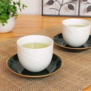 花模様の煎茶 アイボリー (和食器 伏せ焼き カ...の商品画像