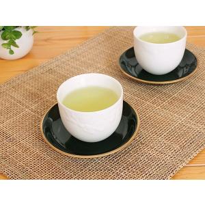 花模様の煎茶 アイボリー (和食器 伏せ焼き ...の詳細画像1