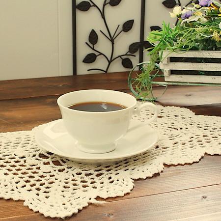 アイボリー カップ＆ソーサー(洋食器 カップ コーヒーカップ ティーカップ カフェ 白い食器 伏せ焼...