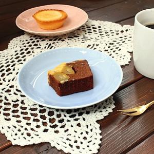 ブルー//ananデザートプレート (洋食器 お皿 プレート 中皿 取り皿 ケーキ皿 アウトレット 日本製)