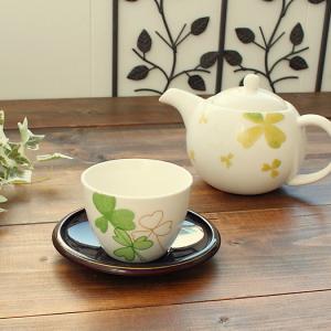 anan クローバー煎茶(和食器 白い食器 カップ 湯呑み 煎茶 業務用 業務用食器 アウトレットT)
