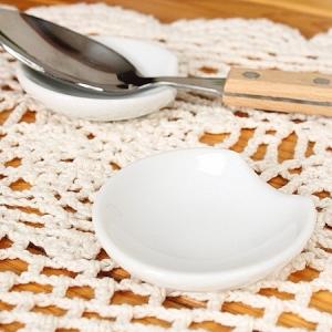 ホワイトスプーンレスト (洋食器 白い食器 カトラリー