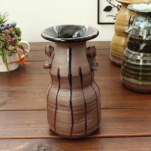 手造り 鶴首花瓶(黄瀬戸貫入入り) (和食器 花器 花瓶 手づくり 多治見
