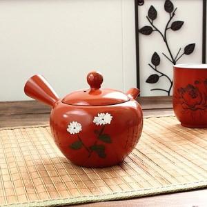 常滑焼 朱泥二口急須 (和食器 ポット 茶器 朱泥 アウトレット