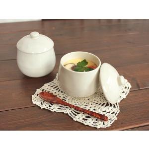 茶碗蒸し 器 ぽってり可愛い茶碗蒸し アイボリ...の詳細画像1