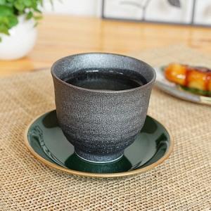 黒釉煎茶 (和食器 カップ 湯呑み 黒い食器 アウトレット込み 日本製)｜flower-may