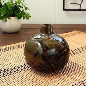 骨董・民芸品 輪島塗 花器 花瓶 花入 漆器 鉄仙 テッセン 蒔絵 箱有