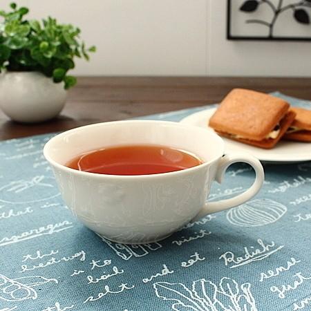 花 紅茶碗 (洋食器 白い食器 伏せ焼 コーヒー カップ ティーカップ 紅茶 アウトレット 日本製 ...