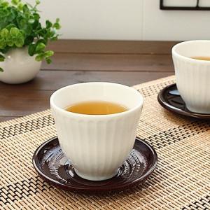 しのぎ 白煎茶 (和食器 煎茶 湯呑み カップ コップ 白い食器 日本製 アウトレット)｜flower-may