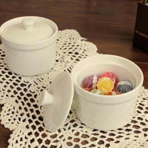 切立蓋付き シンプル小物入れ (洋食器 白い食器 カトラリー