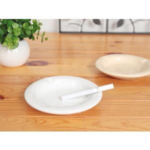陶製灰皿 ホワイト (日用品 インテリア 白い...の詳細画像1