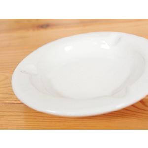 陶製灰皿 ホワイト (日用品 インテリア 白い...の詳細画像2