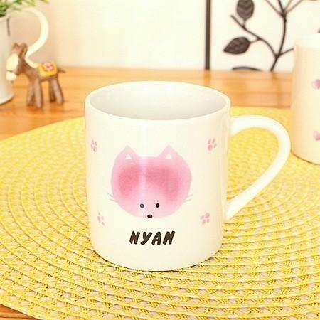 にゃんにゃん ネコマグ (洋食器 白い食器 カップ 子供用 アウトレット 日本製)