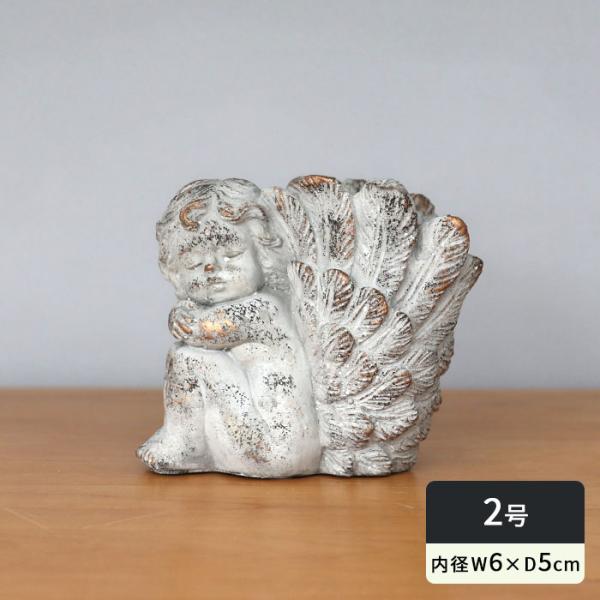 資 植木鉢 ER30GY アンゲルスポットB グレーゴールド 2号 底穴あり おしゃれ アンティーク...
