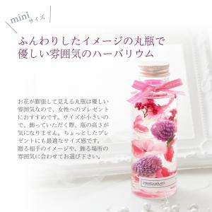 小さいサイズのハーバリウム 丸瓶 全3色(青 ...の詳細画像2