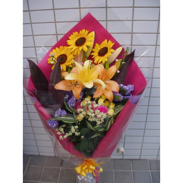 花束 5500円 花 ギフト 母の日 父の日 誕生日 お祝い アレンジメント ブーケ　