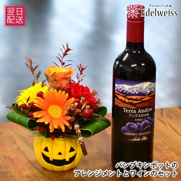 ハロウィン 花 アレンジ 誕生日プレゼント 花 秋の花贈り かぼちゃ 結婚記念日 嫁 ハロウィーン ...
