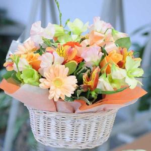 花 ギフト 誕生日花 アレンジメント オレンジシーズン お...