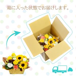 花 ギフトひまわり 生花 誕生日 プレゼント ...の詳細画像4